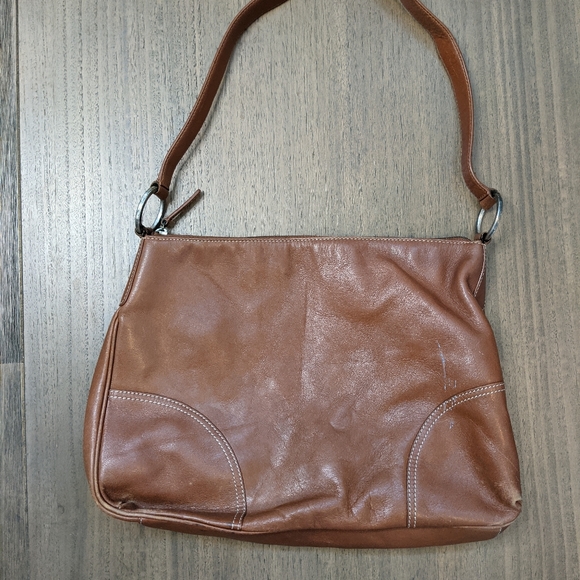 Fossil Brown Leather Shoulder Bag - Picture 9 of 9